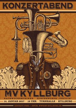 Plakat Konzertabend des Musikvereins 2017