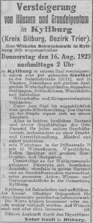 1923 Versteigerungsanzeige Wilhelm Schwickerath.jpg